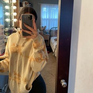 Oversized neutral colored hoodie